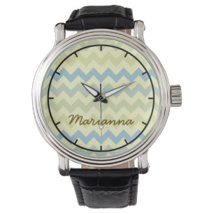pastellfärgade chevron armbandsur