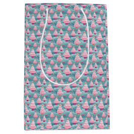 Pastellfärgade julgranar i form av cupcakes