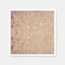 Pastellfärgade Löv Pappersservett