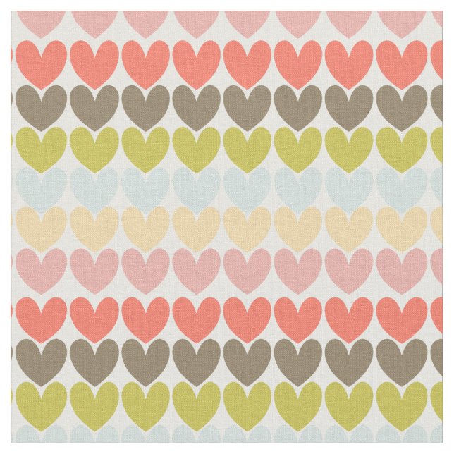 Pastellfärgade mönstrad design för färgDitsy Tyg (Närbild)