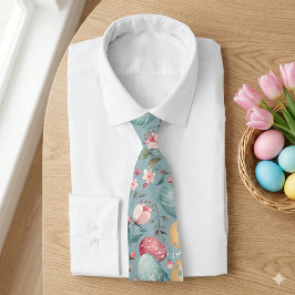 Pastellfärgade påskblommor dekorativa slips