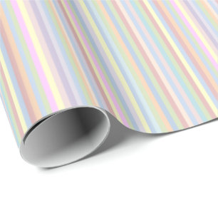 Pastellfärgade randar som slår in papper presentpapper