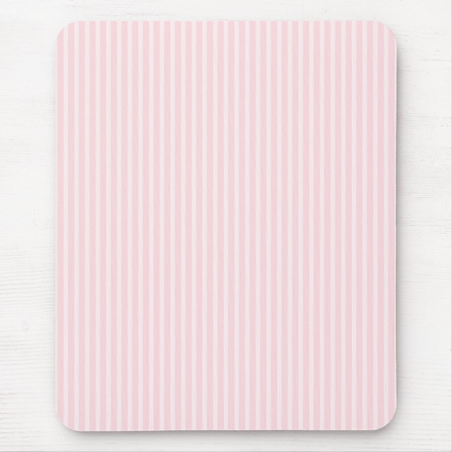 Pastellfärgade rosa godisStripes. Musmatta (Framsidan)