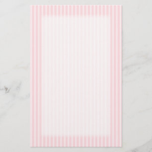 Pastellfärgade rosa Stripes. Brevpapper