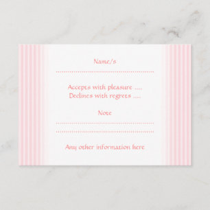 Pastellfärgade rosa Stripes. OSA Kort