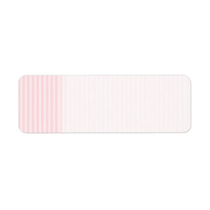 Pastellfärgade rosa Stripes. Returadress Etikett