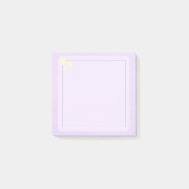 Pastellfärgade stjärnor Post-It-lappar Post-it Block (Framsida)