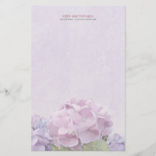 Pastellfärgade vanlig hortensia brevpapper