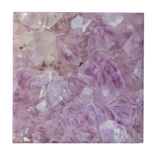 Pastellfärgade violetta Crystal kvartar Kakelplatta