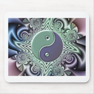 Pastellfärgade Yin Yang Musmatta