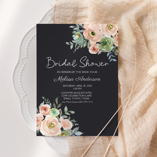 Pastellfärgat bröllopsdusch med persikor och grönt (Skapare uppladdad)