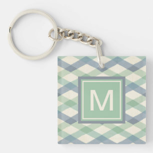 Pastellfärgat geometriskt mönster för Monogram