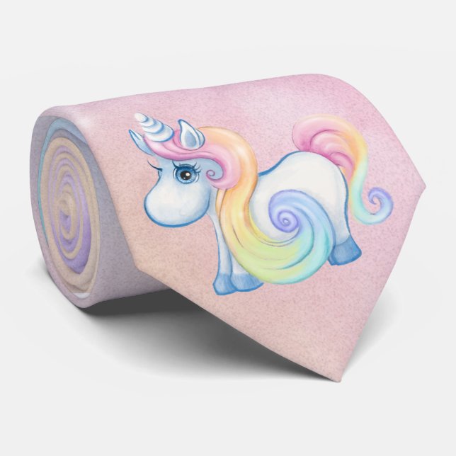Pastellfärgat moln för unik Unicorn Slips (Rullad)