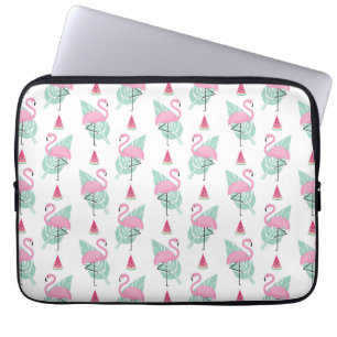Pastellfärgat mönster för Flamingo & för Laptop Fodral