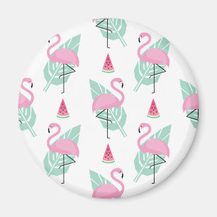 Pastellfärgat mönster för Flamingo & för Magnet