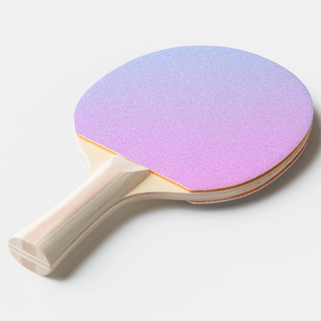 Pastellfärgat Ombre glitter Pingisracket (Frontvinkel)