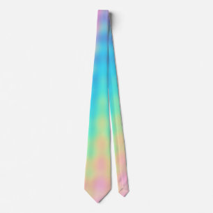 Pastellfärgat regnbågebröllop slips