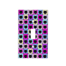 Pastellfärgat regnbågekattmönster