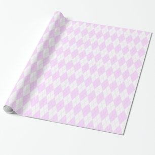 Pastellfärgat rosa plädArgyle mönster Presentpapper