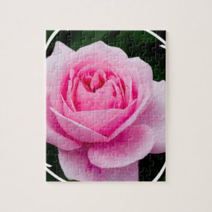 Pastellfärgat rosa rospussel pussel
