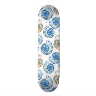 Pastellfärgat snäckskalmönster 2 mini skateboard bräda 18,7 cm