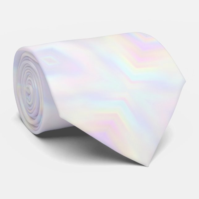 pastellfärger mjukt geometriskt mönster slips (Rullad)