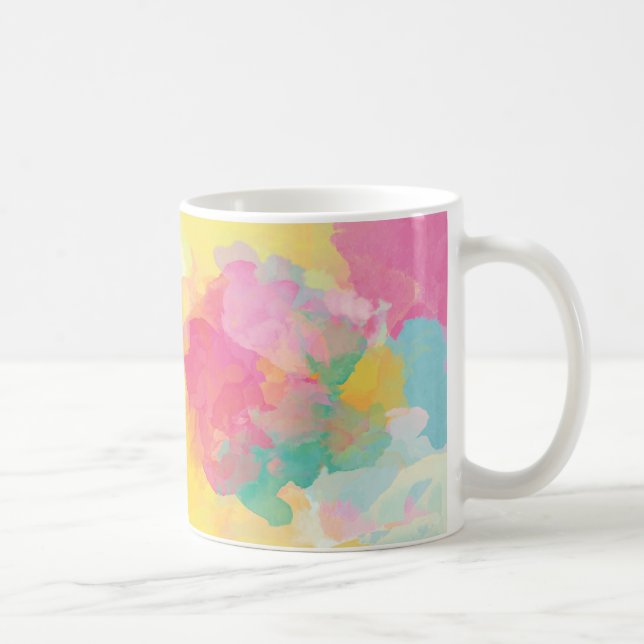 Pastellfärgerna Watercolor Kaffemugg (Höger)