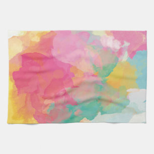 Pastellfärgerna Watercolor Kökshandduk