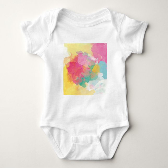 Pastellfärgerna Watercolor Tee Shirt (Framsida)