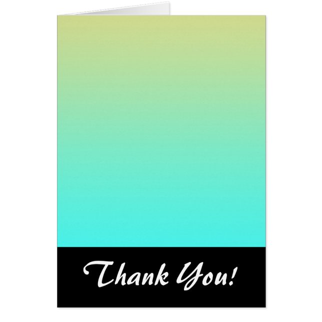 Pastellfärggradient - Gult för bakgrundsfärturkos OBS Kort (Framsidan)