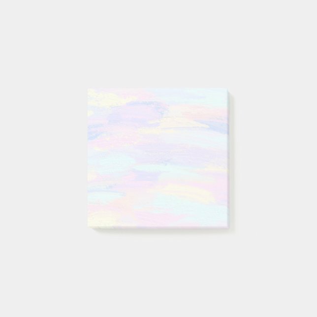 Pastellfärgstreck efter anteckningar post-it block (Framsida)