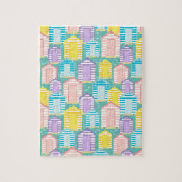 Pastellfasade Beach Huts Pussel