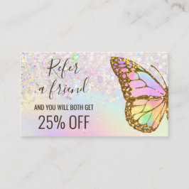 Pastellfjäril refererar till ett vänligt affärskor visitkort