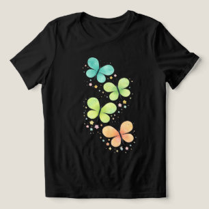 Pastellfjärilar – Elegant dam-T-shirt T Shirt