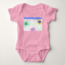 Pastellgalaxier Impressionistisk konst Baby-bodysu