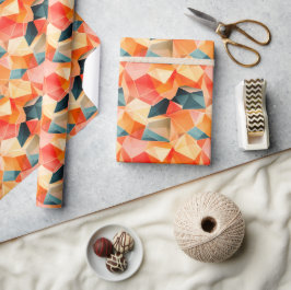 Pastellgeometrisk Pop | Fiesta Presentpapper Rulle