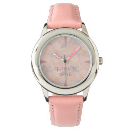 Pastellgeometrisk Pop | Rosa Anpassad Barn Armbandsur