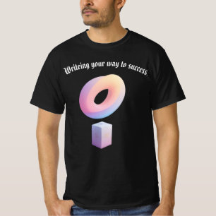 Pastellgeometrisk struktur t shirt