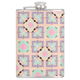 Pastellgeometriskt kakelmönster | Rosa Mint Lila Fickplunta