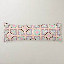 Pastellgeometriskt kakelmönster | Rosa Mint Lila