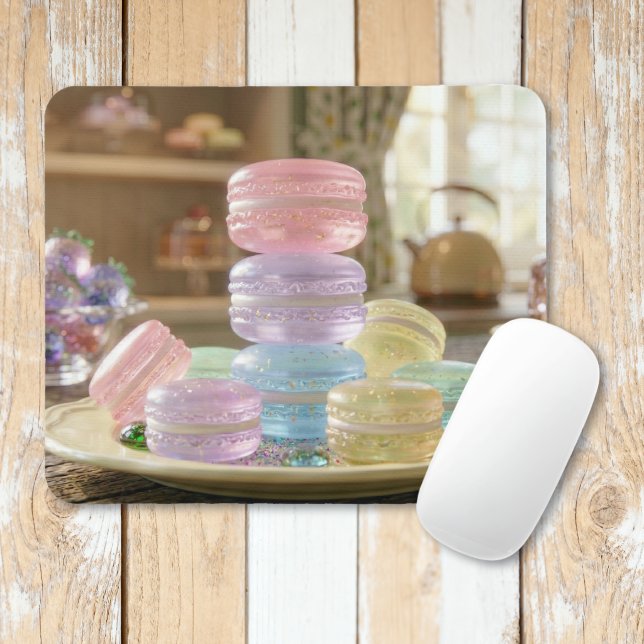 Pastellglas Macaron-kakor   Musmatta (Skapare uppladdad)