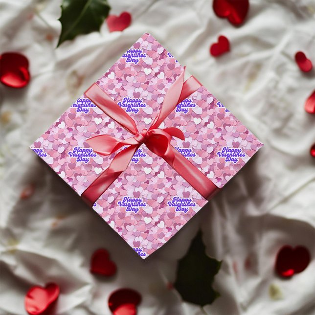 Pastellglitterhjärtan Presentpapper (Skapare uppladdad)