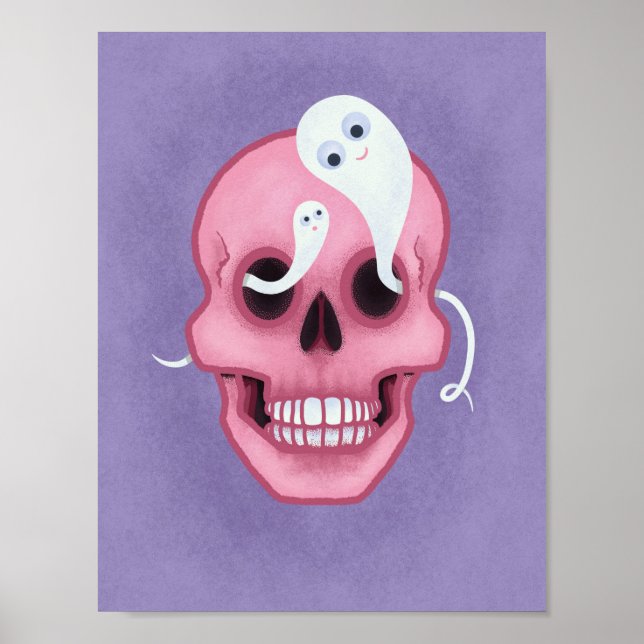 Pastellgoth skalledooky söt poster (Framsidan)