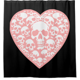 Pastellgotyp valentines rosa hjärtskalle