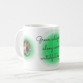 Pastellgrön akvarell dachshund personlig  kaffemugg