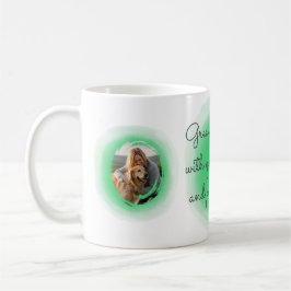Pastellgrön akvarell Golden Retriever specialdesig Kaffemugg