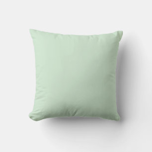 Pastellgrön enfärgad boho chic kudde