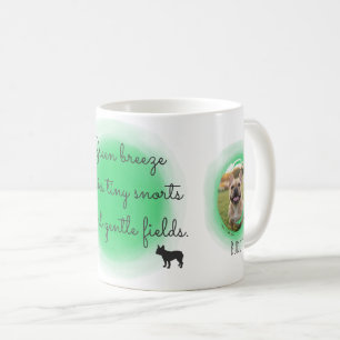 Pastellgrön fransk bulldog anpassade foton kaffemugg