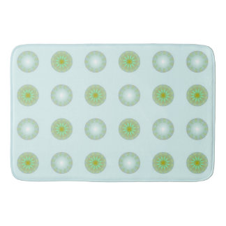 Pastellgrön och grå geometrisk mönster badrumsmatta