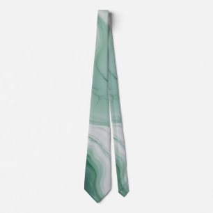 PastellGrönt, vit Abstrakt Marble Mönster Slips